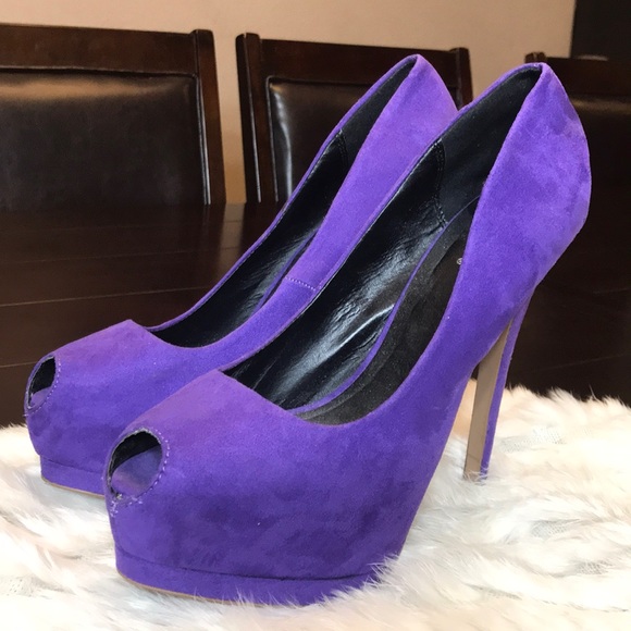 Purple Heels. Size 7.5. - Picture 4 of 8